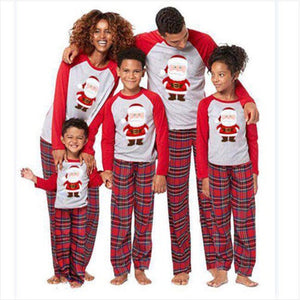 Cute Santa Claus Long-Sleeved Pajamas Set