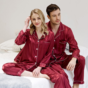 Couple Satin Pajamas Set