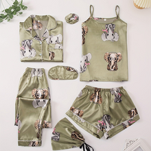 Load image into Gallery viewer, Seven Piece Suit Pajamas Set For Women
