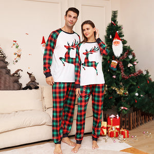 Christmas Deer Plaid Cozy Pajamas