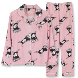 Pink Rabbit Pajamas Set