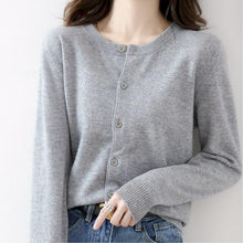 Load image into Gallery viewer, O Neck Cashmere Winter Cardigan
