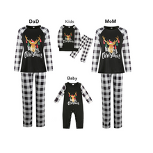 Load image into Gallery viewer, Black &amp; White Merry Christmas Pajama Set
