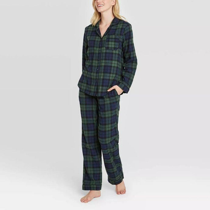 check-pajama-set-for-women