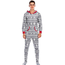 Load image into Gallery viewer, Christmas Printed Men Pajamas With Hoodie
