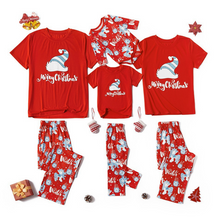 Load image into Gallery viewer, Christmas Hat Printed Family Pajama Set
