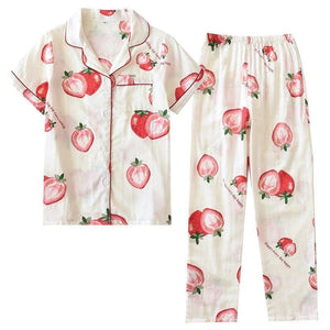 Fruits Printed Pajamas Set