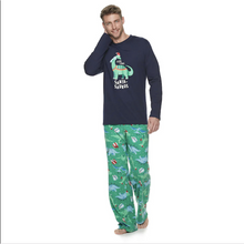 Load image into Gallery viewer, Matching Family Santa Saurus Christmas Pajama Sets
