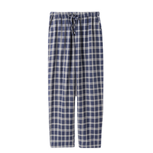 Load image into Gallery viewer, Men Navy Blue Large Grid Pajamas
