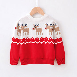 Girl Reindeer Snowflake Christmas Ugly Sweater