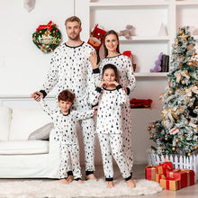 Load image into Gallery viewer, White O Neck Matching Family Christmas Pajamas Set

