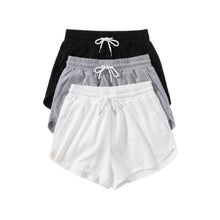 Load image into Gallery viewer, 3 Pack Solid Drawstring Waist Shorts
