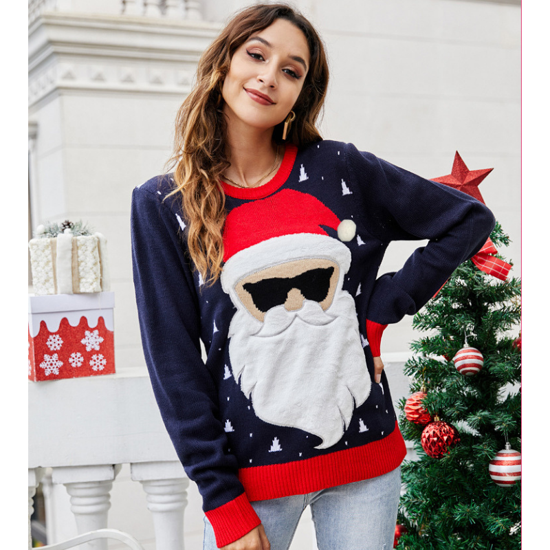 Women Cute Santa Christmas Ugly Sweater